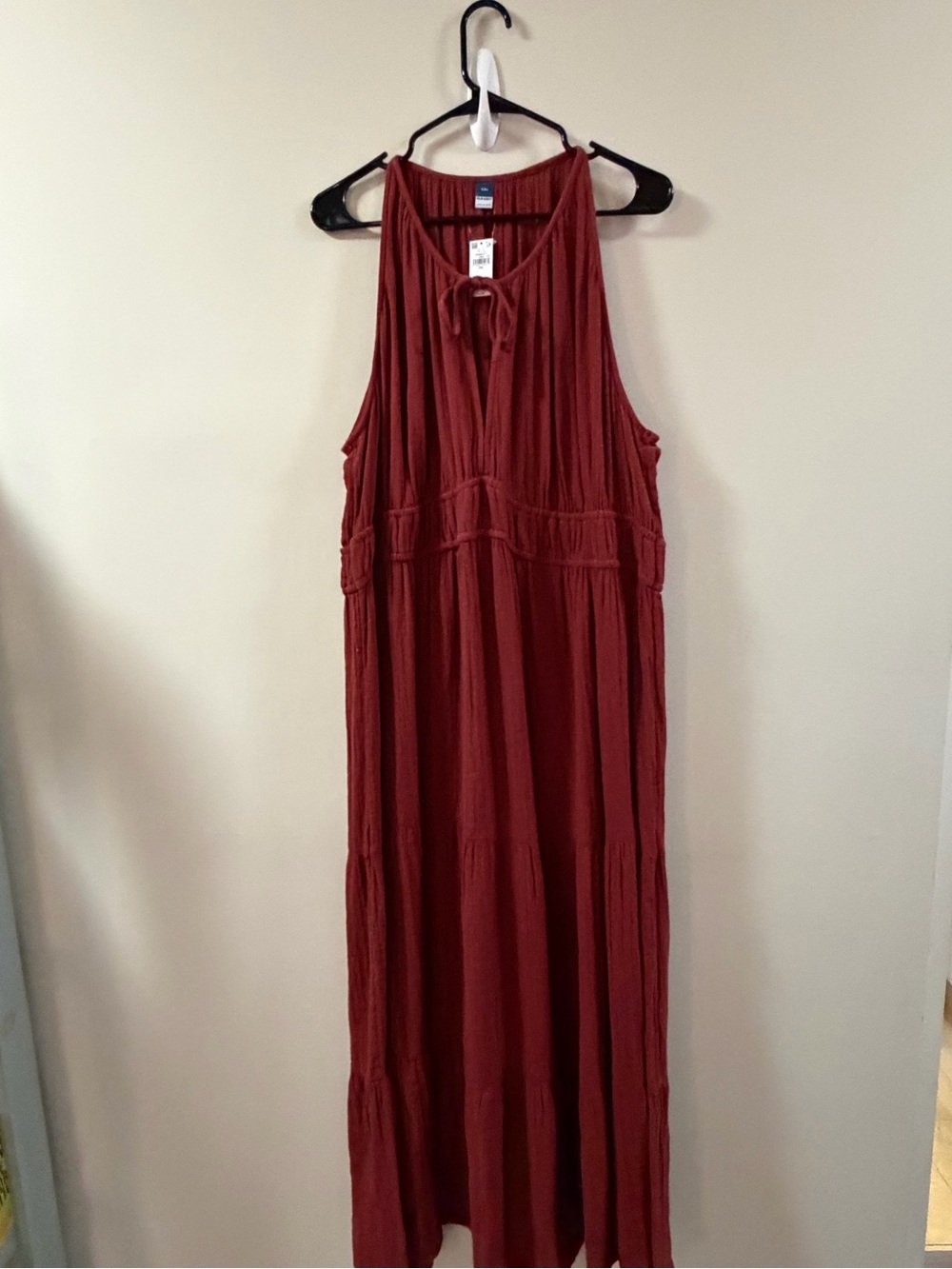 Old Navy Women's Sleeveless Tiered Maxi Dress - Rust
